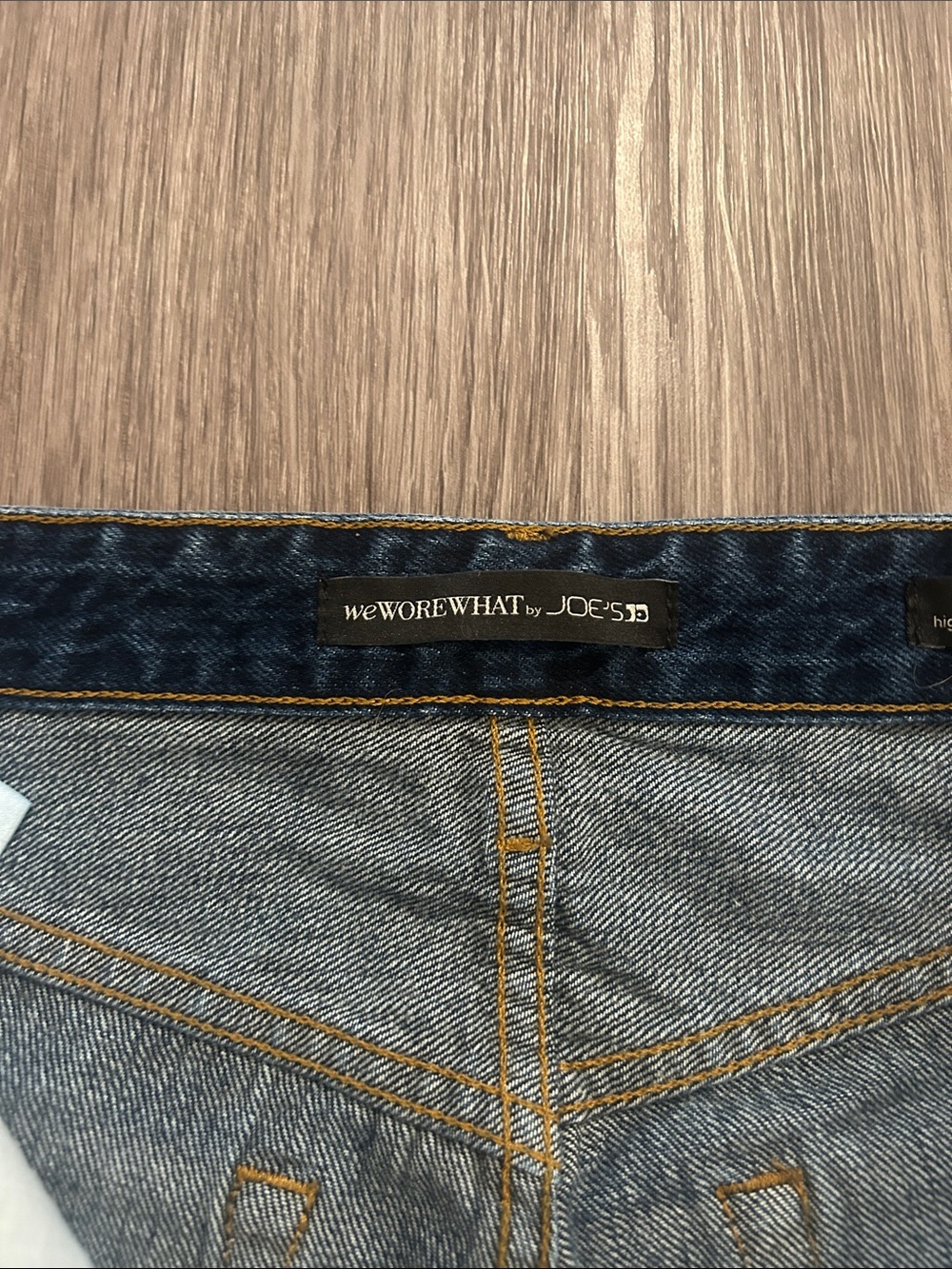 Joe's Jeans Dark Blue High-Rise Button-Fly Jeans - Picture 2 of 8